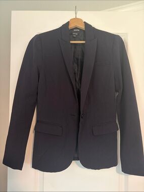 Apt. 9 Women’s Dark Navy Fitted Single-Button Blazer
